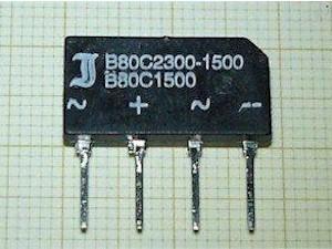 B80C2300-1500B PUENTE RECTIFICADOR RECTANGULAR 2.3A 80V