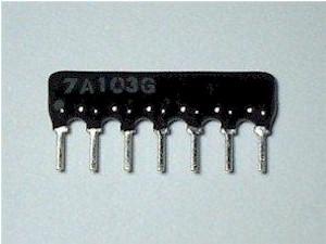 6+1 1K RESISTENCIA ARRAY SIL