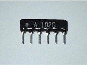 5+1 10K RESISTENCIA ARRAY SIL