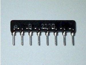 8P 4R X 1K AISLADAS RESISTENCIA ARRAY SIL