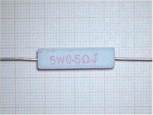 0.5 OHM 5W 5% RESISTENCIA BOBINADA CEMENTADA