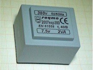 TRANSFORMADOR 6V+6V 0.5A / 125V-220V