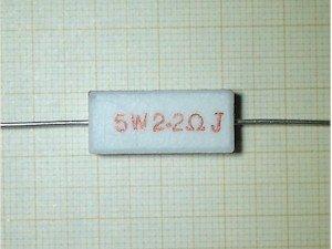 2.2 OHM 5W 5% RESISTENCIA BOBINADA CEMENTADA