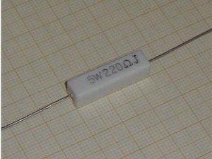 220 OHM 5W 5% RESISTENCIA BOBINADA CEMENTADA