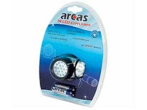 LINTERNA DE CABEZA 19 LED - 3XAAA INCLUIDAS