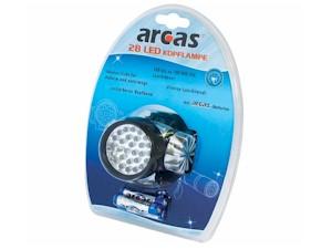 LINTERNA DE CABEZA 28 LED - 3XAAA INCLUIDAS