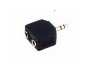 ADAPTADOR JACK 3.5 MACHO ESTEREO - 2 HEMBRAS 3.5 ESTEREO