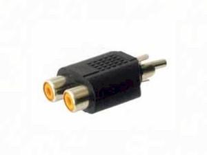 ADAPTADOR RCA 1 MACHO - 2 HEMBRAS