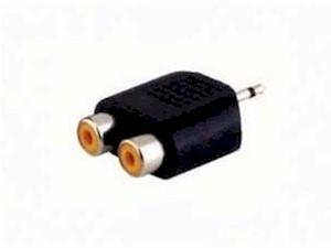 ADAPTADOR JACK 3.5 MACHO MONO - 2 X RCA HEMBRA