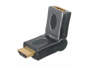 ADAPTADOR HDMI MACHO - HDMI HEMBRA GIRATORIO 180°