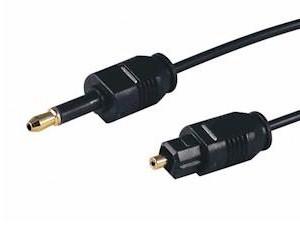 CABLE FIBRA OPTICA JACK 3.5 MACHO - TOSLINK MACHO 1.5M