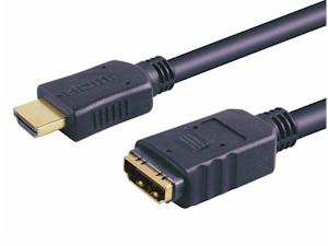 CABLE HDMI 19P MACHO - 19P HEMBRA DORADO 2M