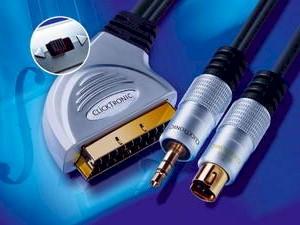 CABLE EURO - JACK ESTEREO 3.5 Y SVHS MACHO 2M HC100-200