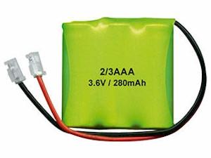 BATERIA NI-MH 3.6V 280MAH 2/3AAAX3 - CON CABLES Y CONECTOR