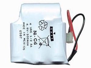 BATERIA NI-CD 4.8V 300MAH 1/2AA X4 - CON CABLES BAT069