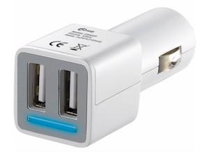 CARGADOR-ALIMENTADOR MECHERO 12VDC / 2XUSB 5VDC 2100MA