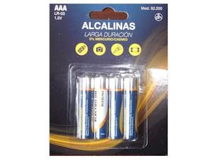 PILA ALCALINA 1.5V LR03 AAA - BLISTER 4 UNIDADES