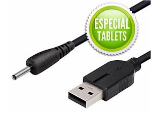 CABLE ALIMENTACION USB A MACHO - JACK HUECO 3X1.1X12MM