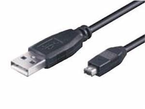 CABLE USB A MACHO - B MINI MACHO 8 PINES 1.8M