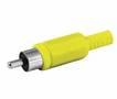 CONECTOR RCA MACHO AEREO PLASTICO AMARILLO