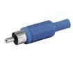 CONECTOR RCA MACHO AEREO PLASTICO AZUL