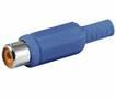 CONECTOR RCA HEMBRA AEREO PLASTICO AZUL