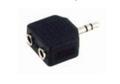 ADAPTADOR JACK 3.5 MACHO ESTEREO - 2 HEMBRAS 3.5 ESTEREO