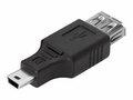 ADAPTADOR USB A HEMBRA - MINI USB MACHO OTG MOVILES